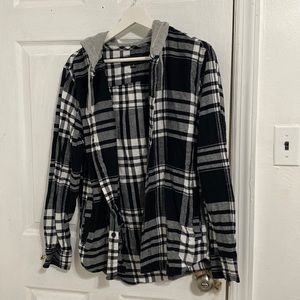 Pacsun Flannel Hoodie